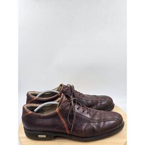Ecco Hydromax spikeless golf shoes Mens  brown leather EU sz 46 U.S 12